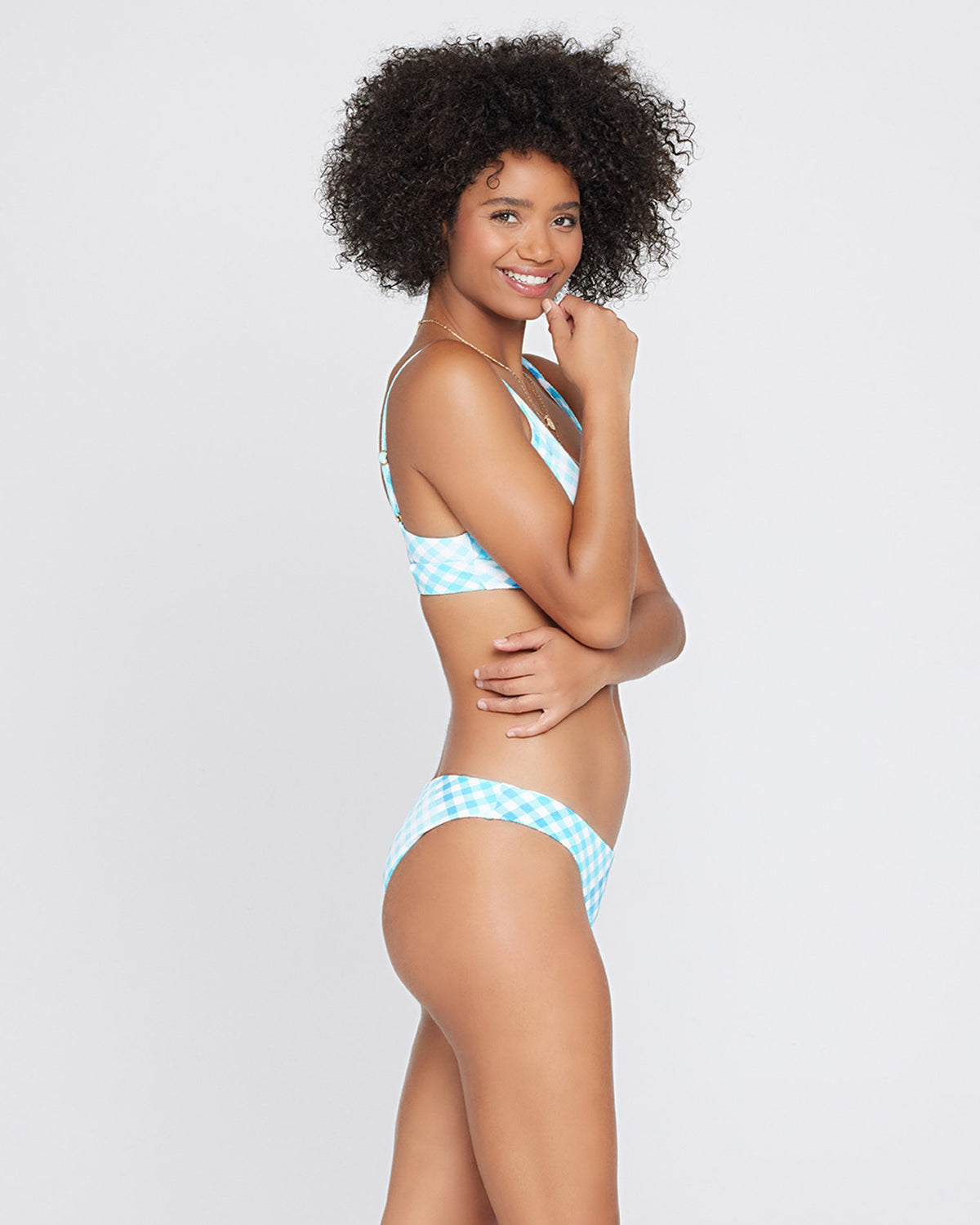 Sandy Bikini Bottom Picnic Plaid | Model: Valyn (size: S)