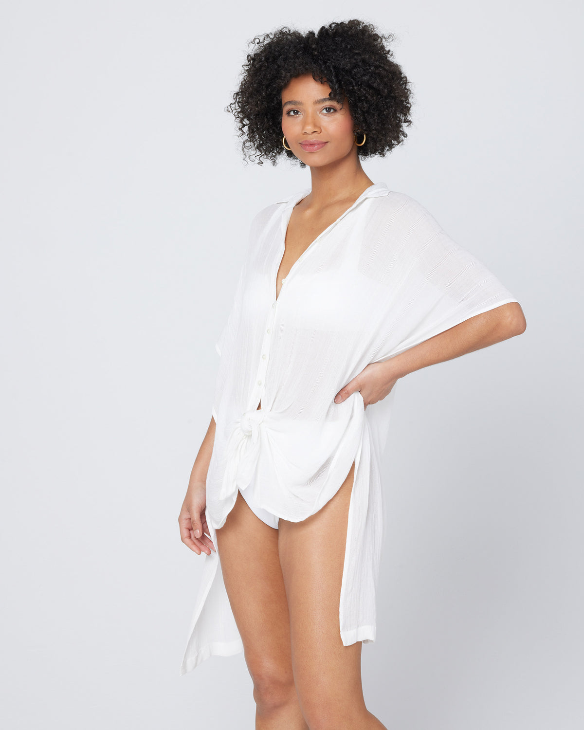 Anita Cover-Up White | Model: Valyn (size: XS/S)