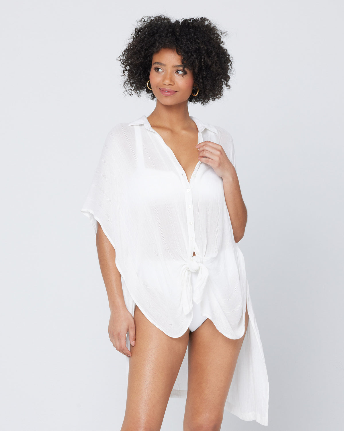 Anita Cover-Up White | Model: Valyn (size: XS/S)