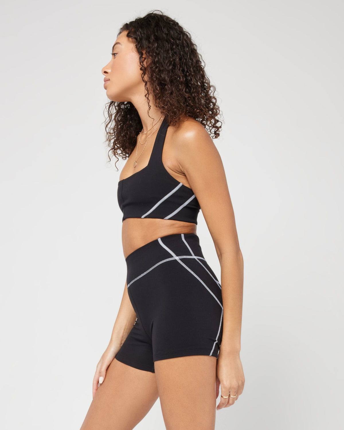 Power Player Sports Bra Black | Model: Blaine (size: S)