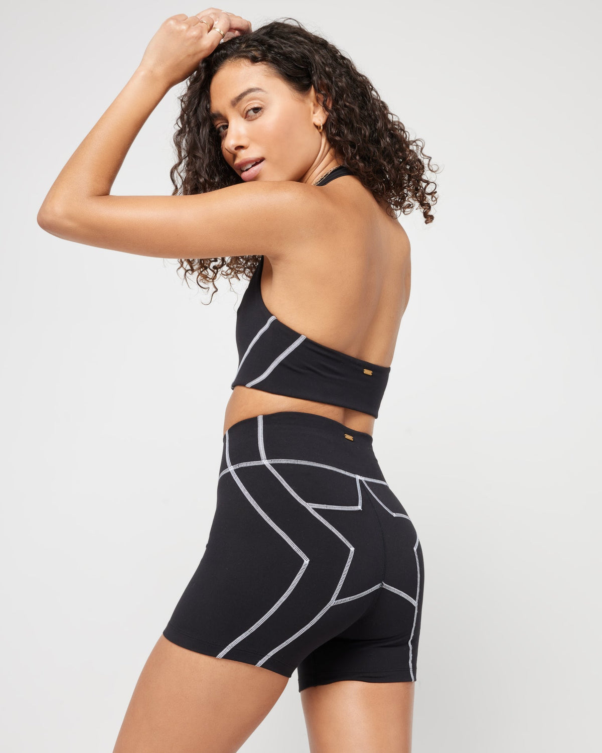 Power Player Sports Bra Black | Model: Blaine (size: S)