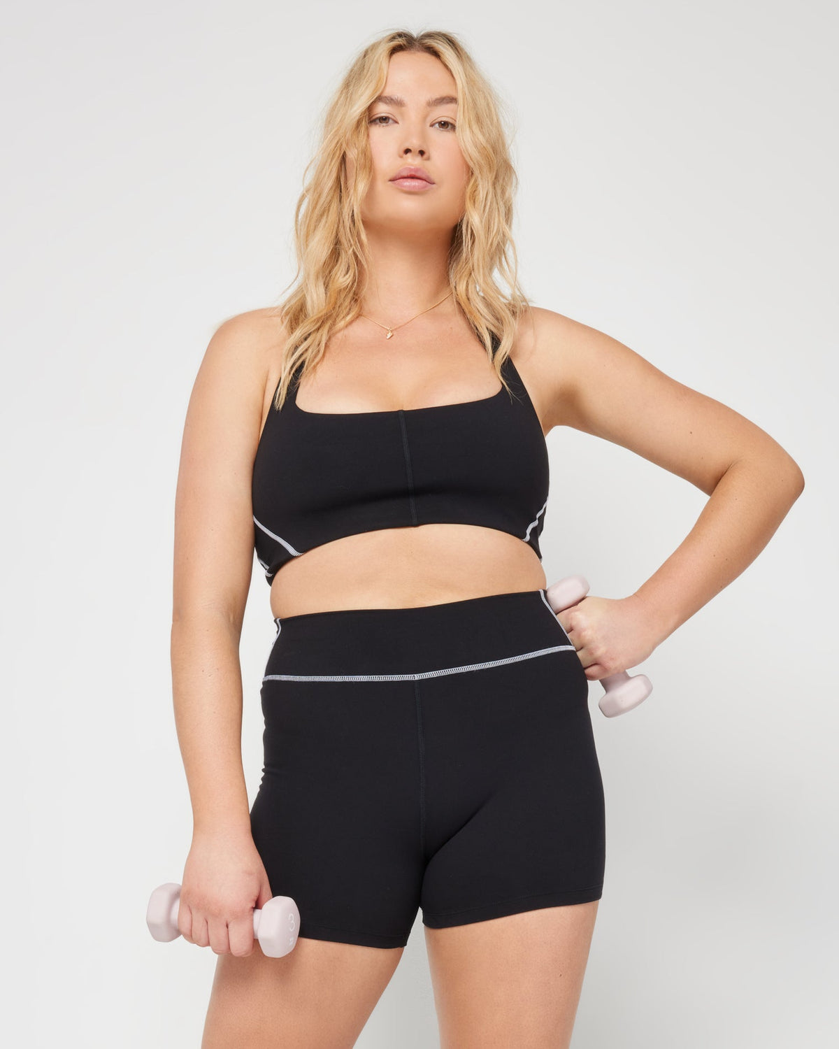 Power Player Sports Bra Black | Model: Sydney (size: XL)