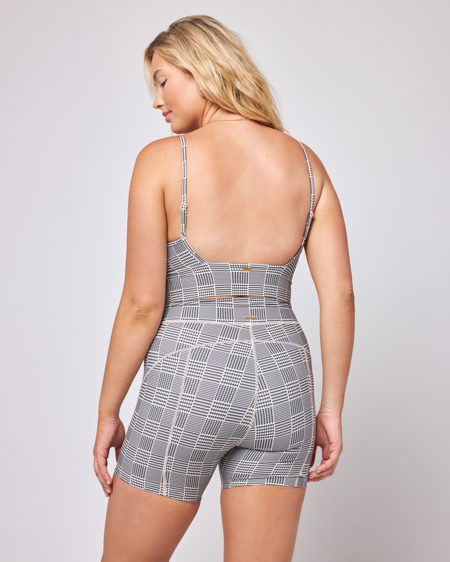Printed Carter Bike Short Best I Ever Plaid | Model: Sydney (size: XL)