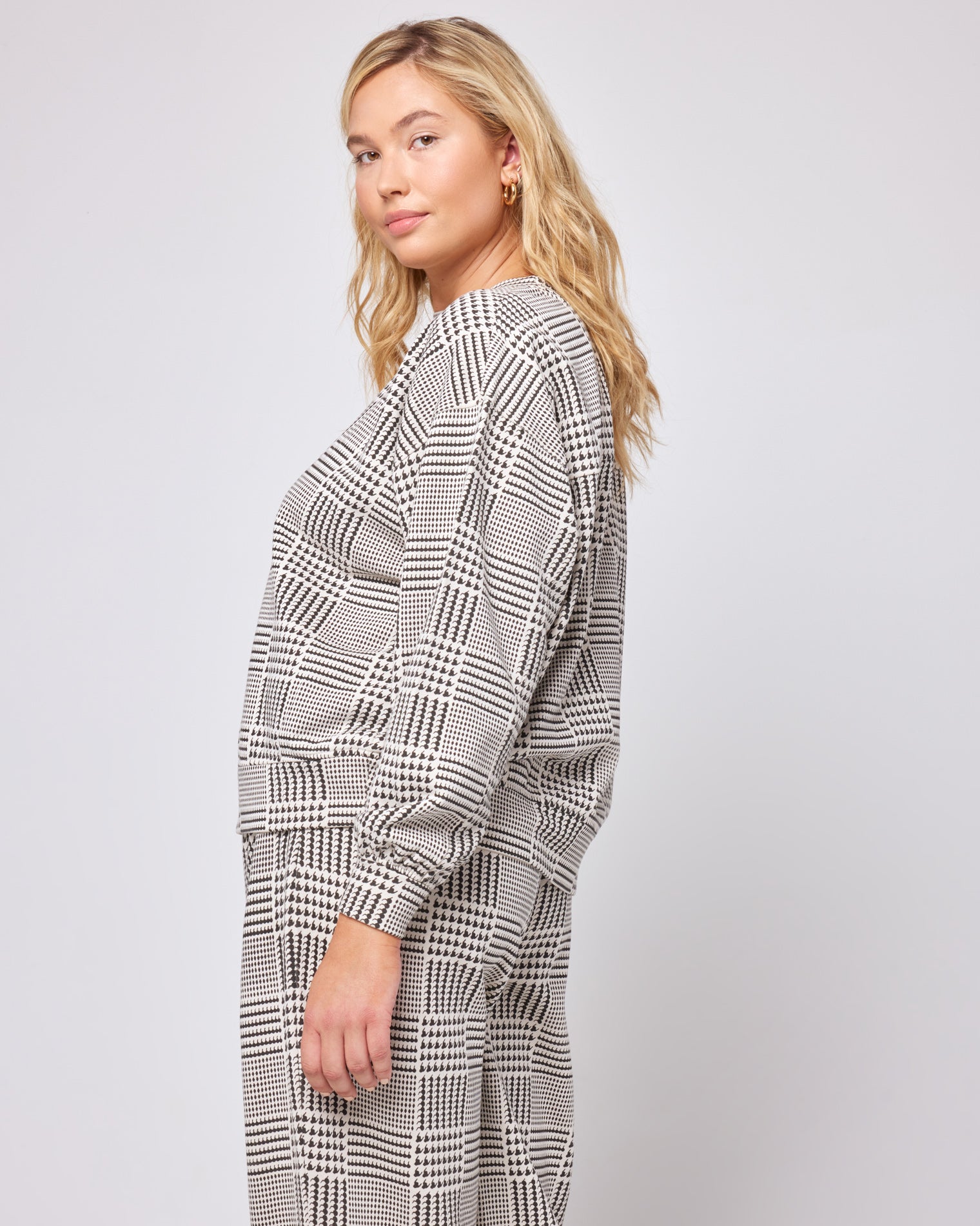 Printed Sprinter Pant Best I Ever Plaid | Model: Sydney (size: XL)
