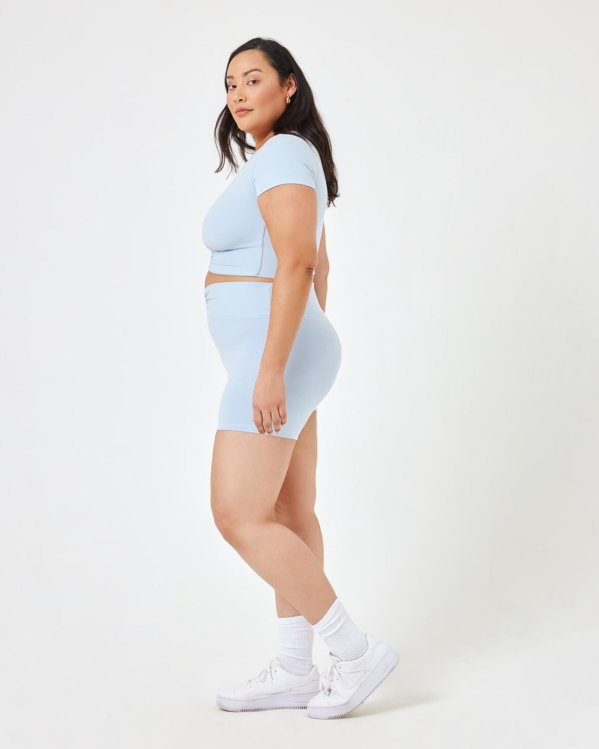 Warren Short - Mist Mist | Model: Bianca (size: XL)