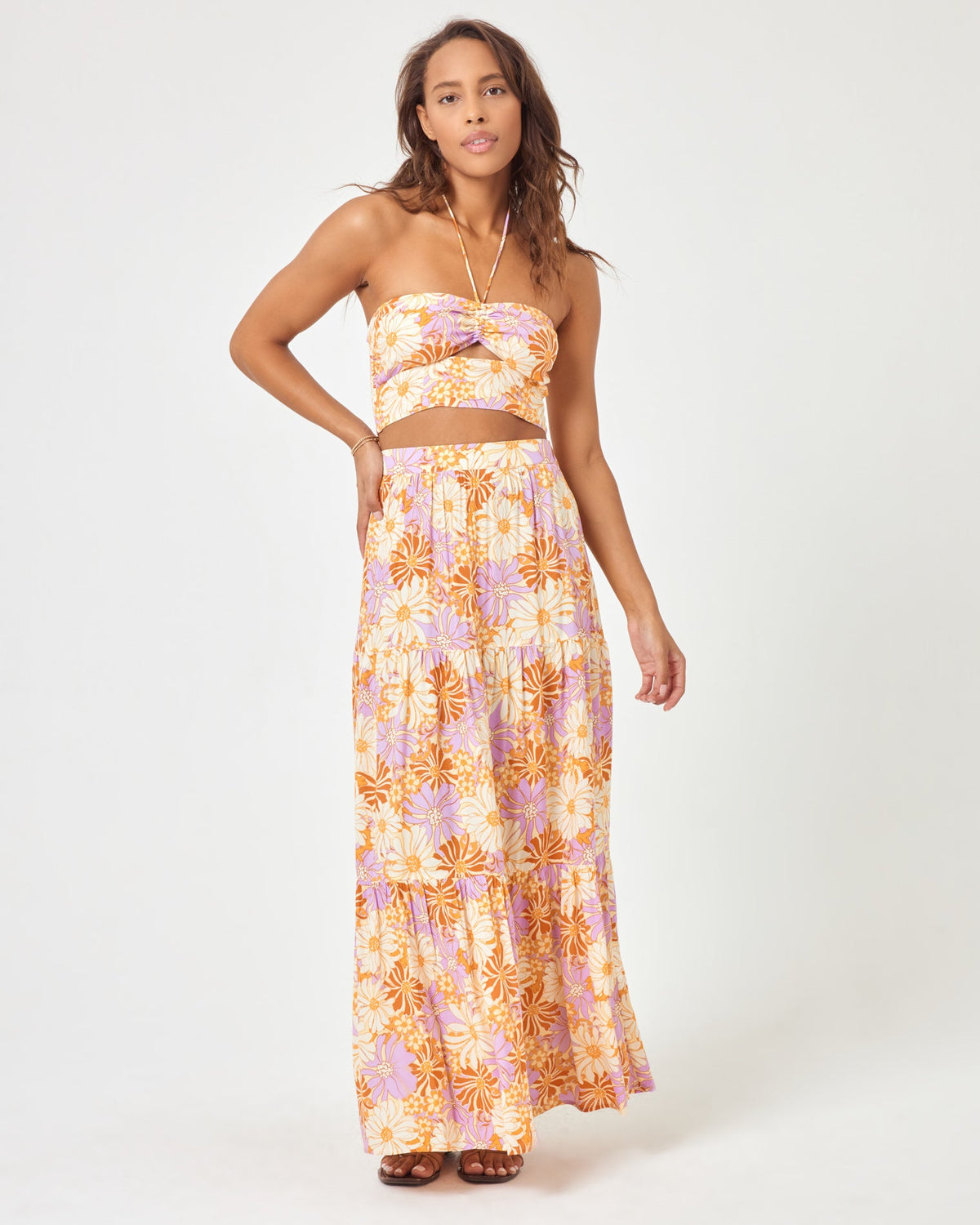 Blue Skies Top Wavy Daisy | Model: Natalie (size: S)