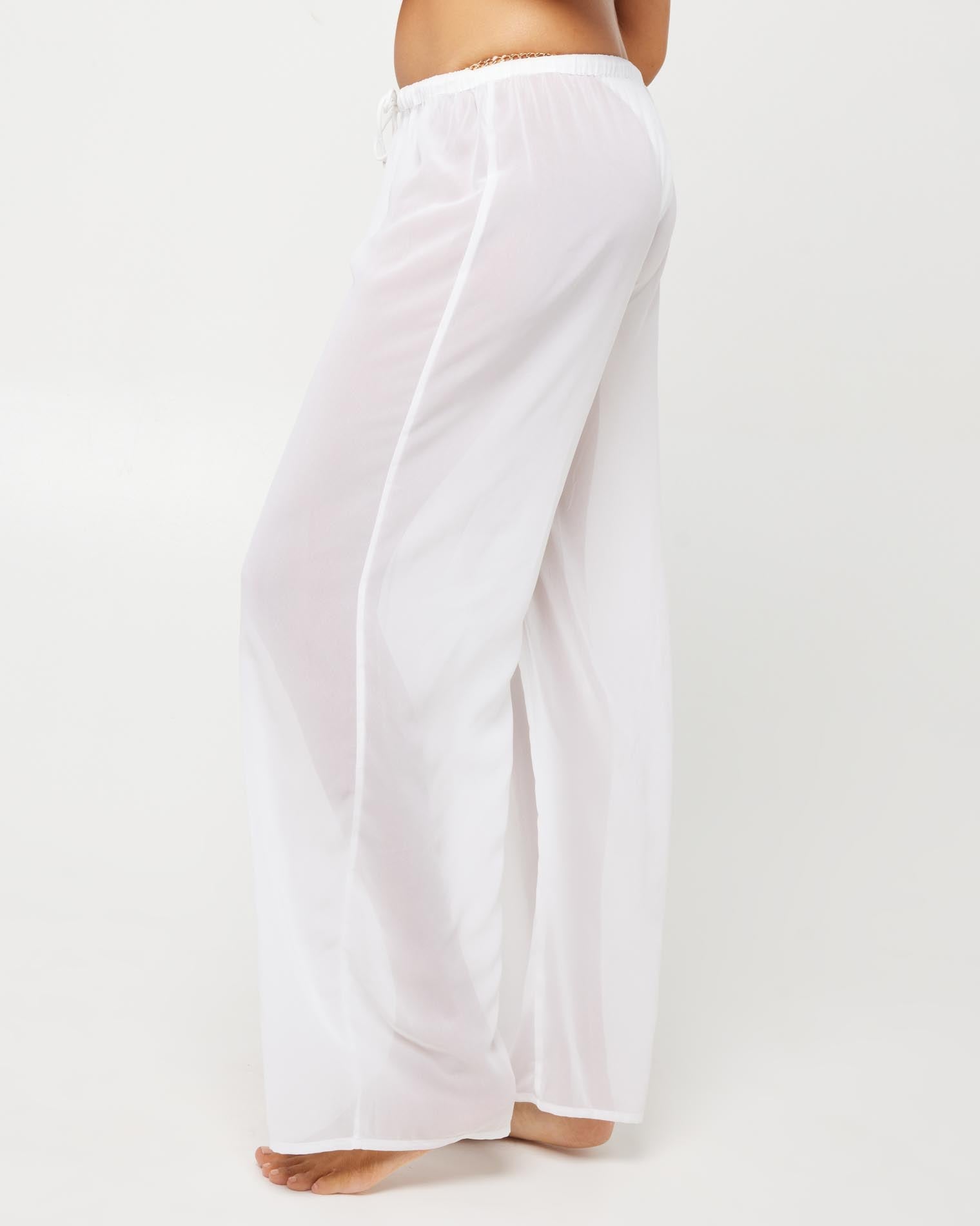 Catalina Pant White | Model: Lura (size: S)