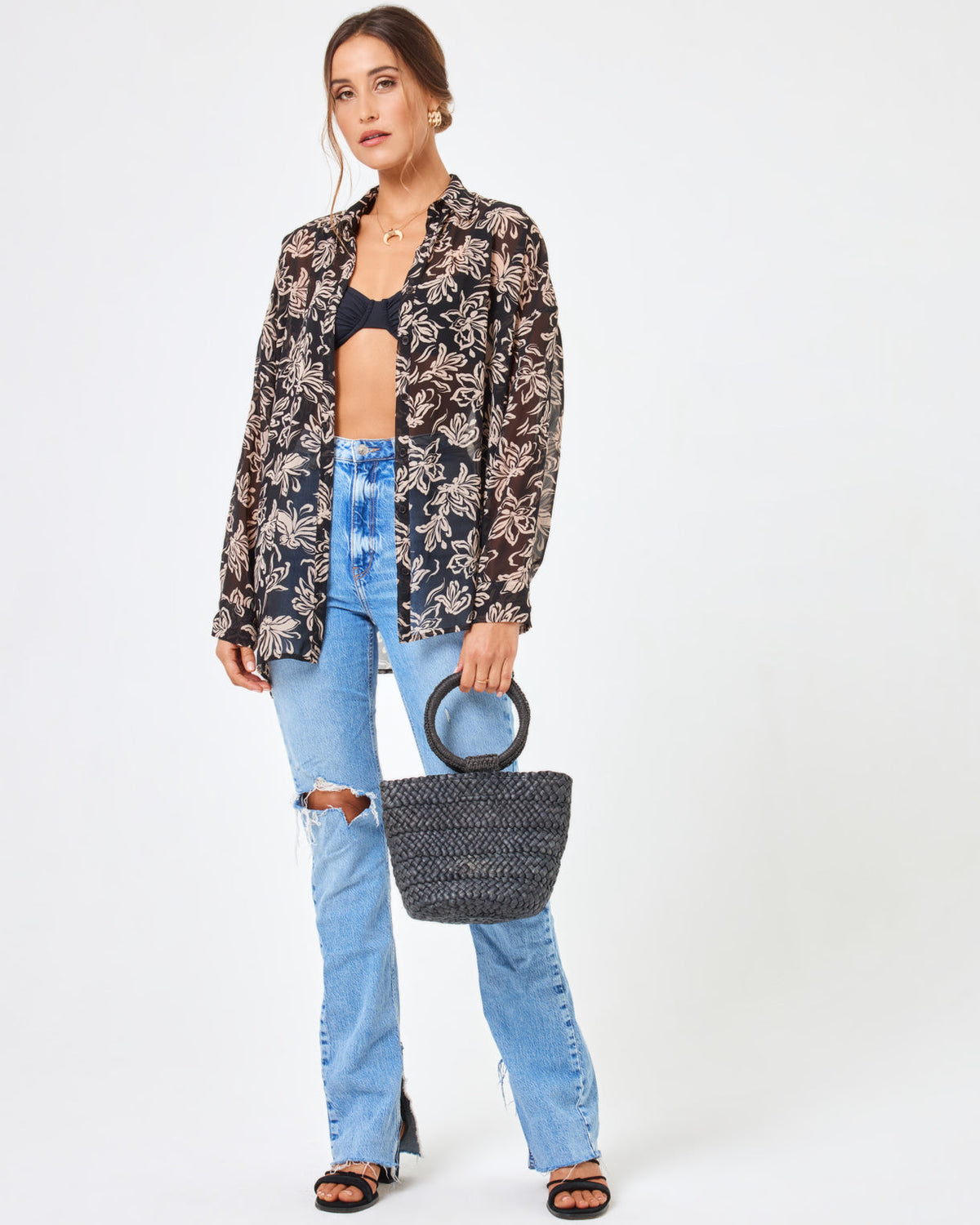 Bdg floral hotsell jacquard trucker jacket