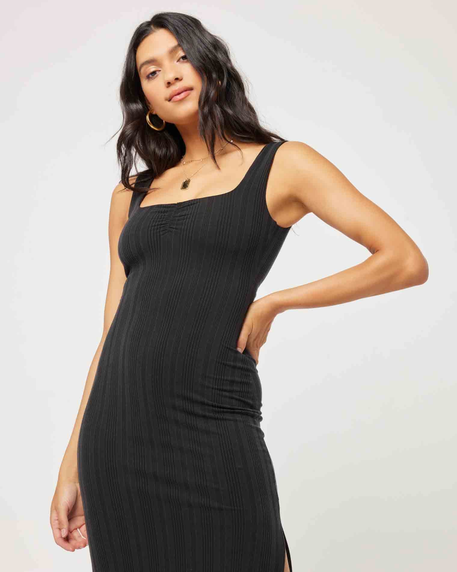 Celine Dress Black | Model: Araya (size: S) | Hover
