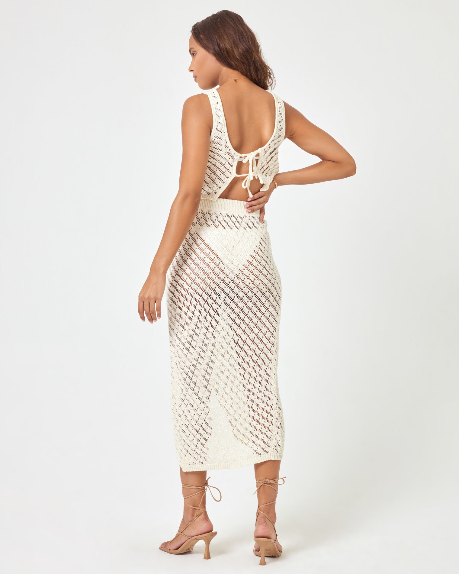 Gold Dust Skirt Cream | Model: Natalie (size: S)