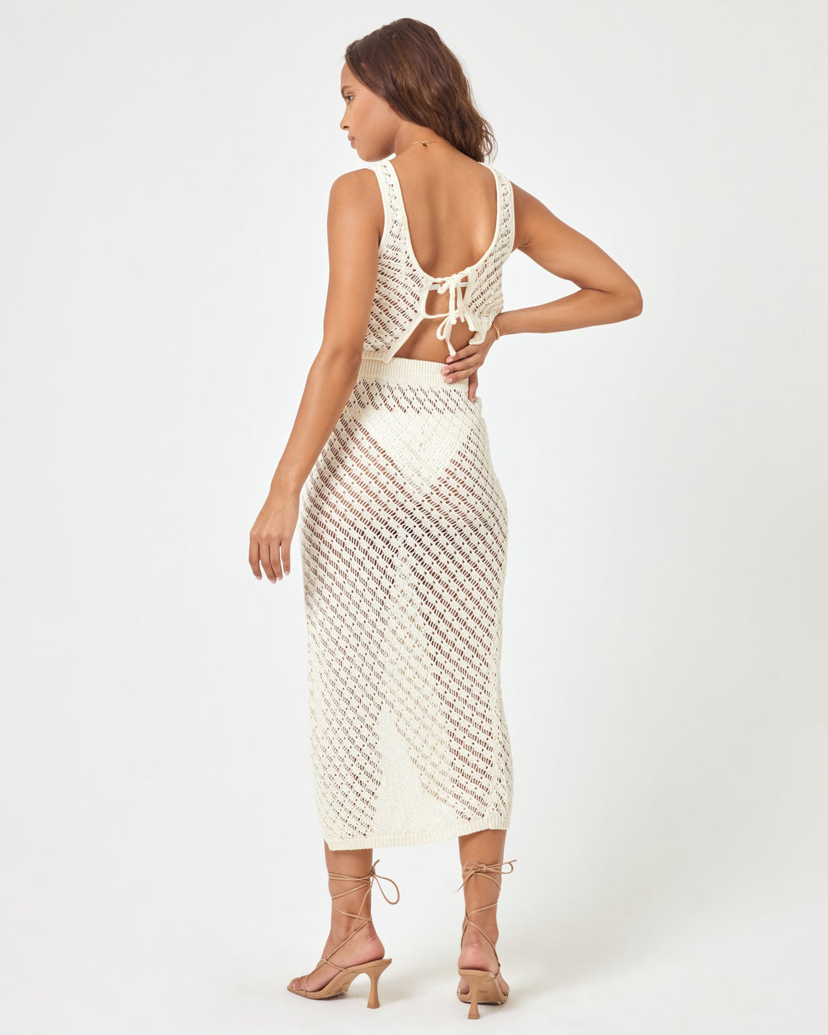 Gold Dust Skirt Cream | Model: Natalie (size: S)