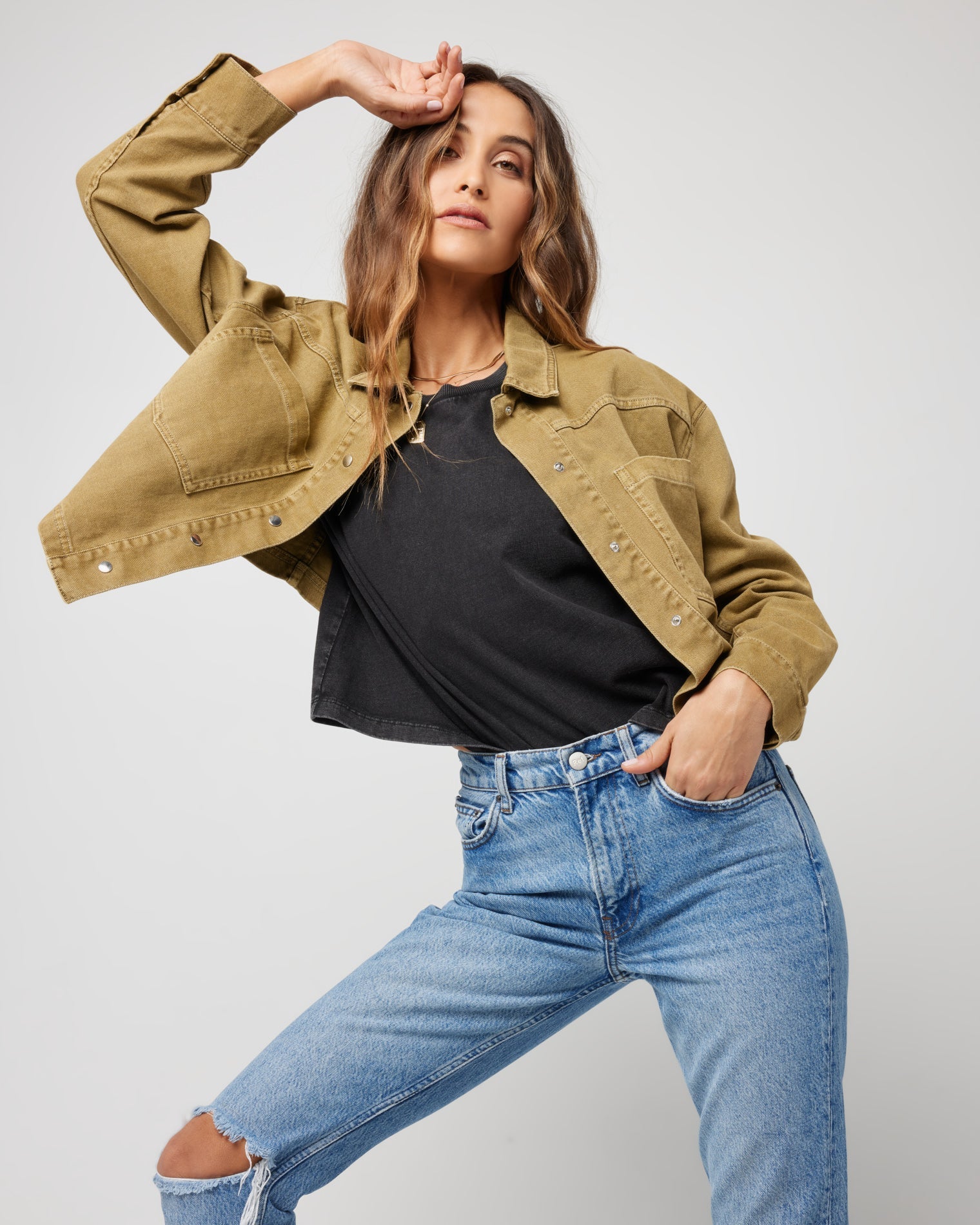 Harris Jacket Fern | Model: Anna (size: S) | Hover