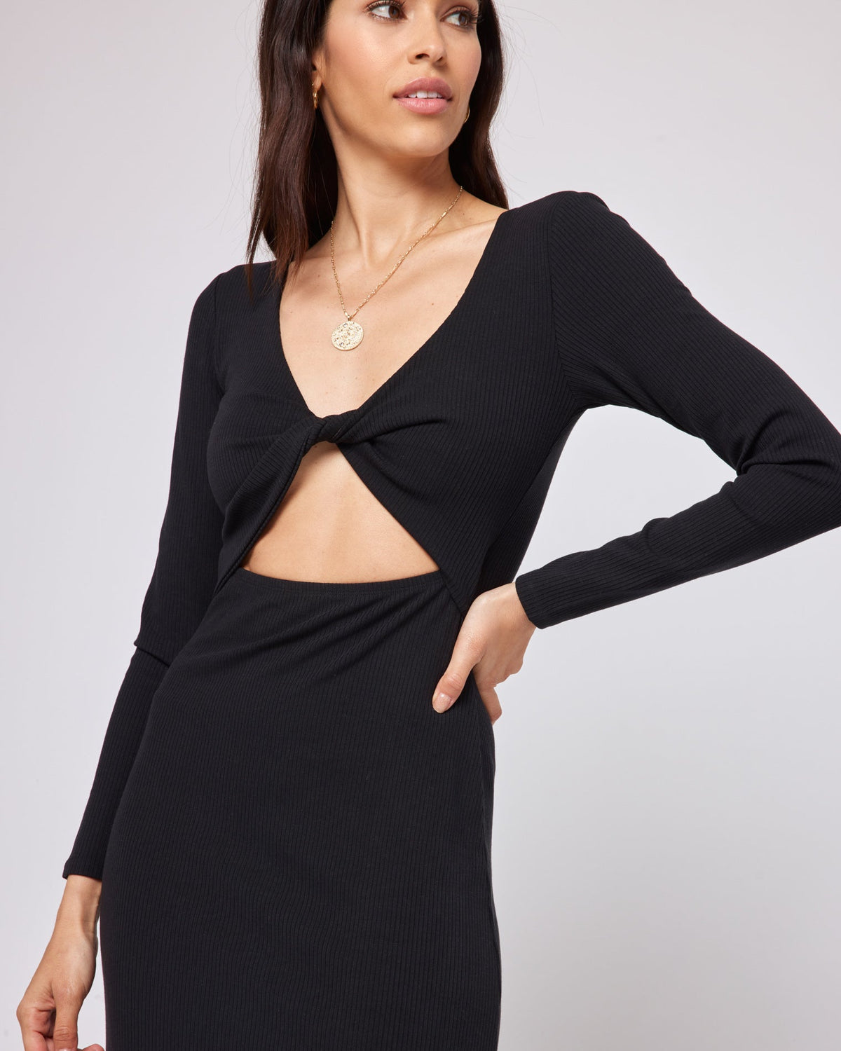 Hayden Dress Black | Model: Julianna (size: S)