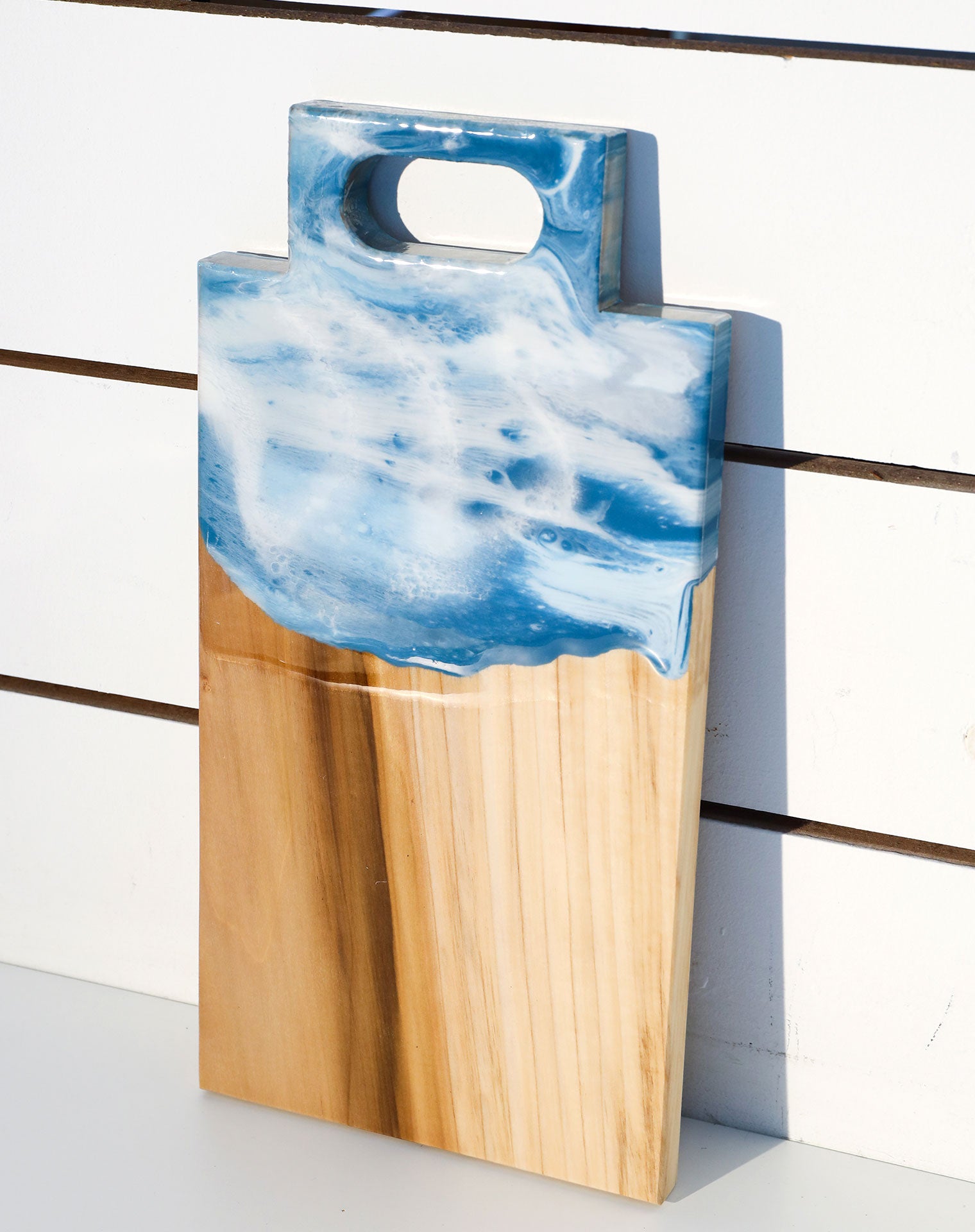 Kayla Rae Resin Grazing Board - Single Handle Blue |