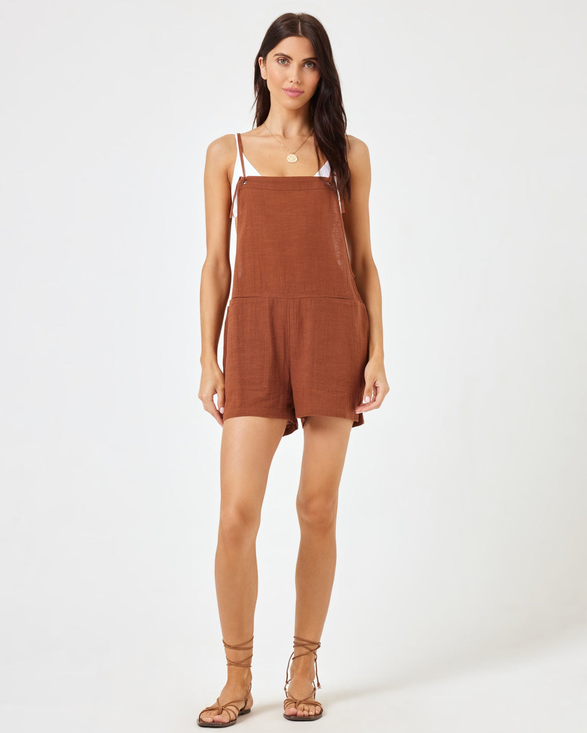 Indy Romper - Coffee Coffee | Model: Diana (size: S)