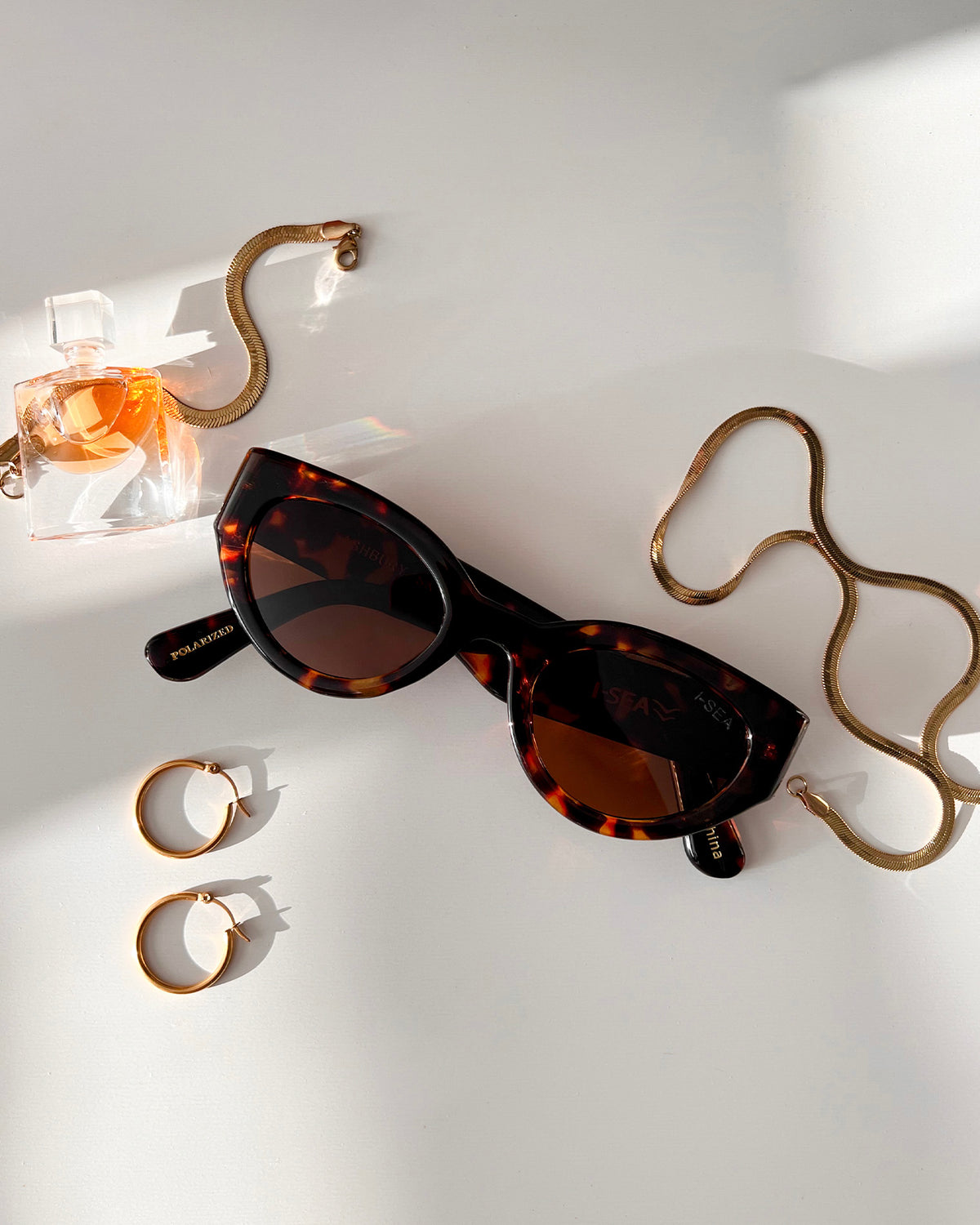 I-SEA Ashbury Sky Sunglasses Tortoise