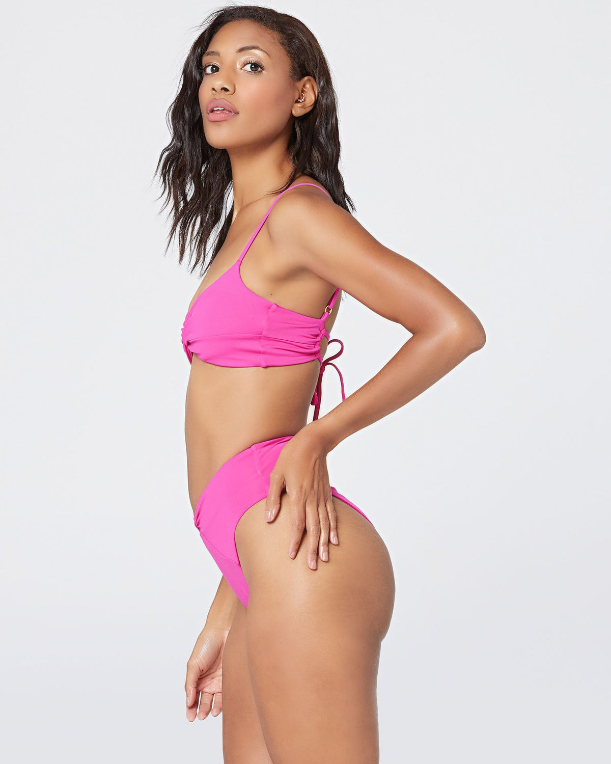 Ringo Bikini Top Bougainvillea | Model: Chloe (size: S)