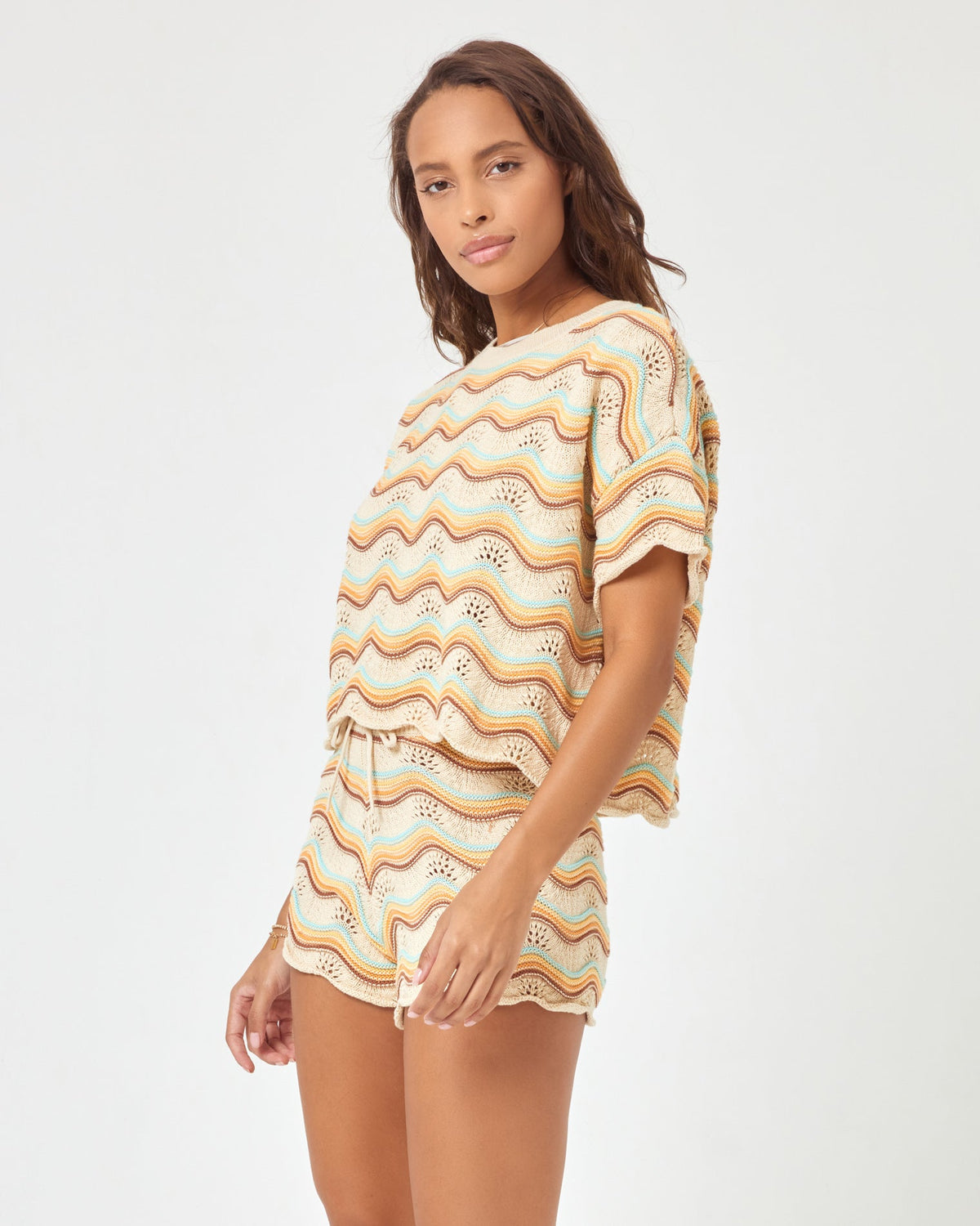Make Waves Sweater Sano Stripe | Model: Natalie (size: S)