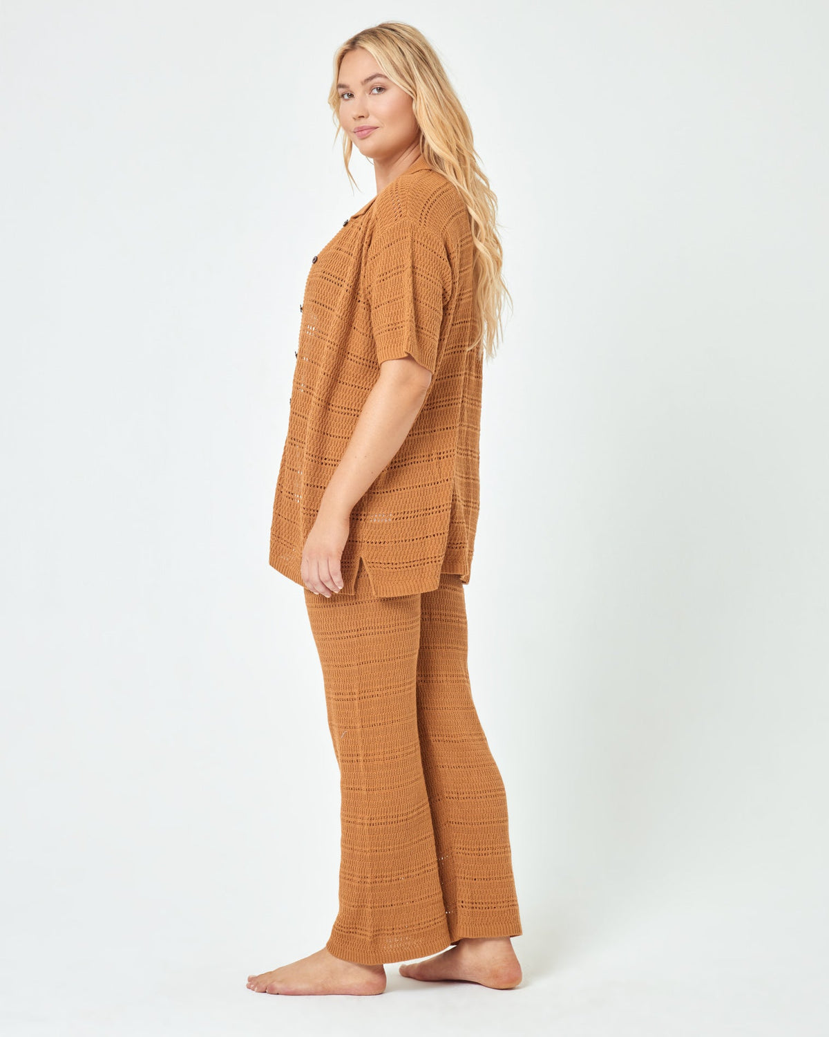 Marbella Pant - Mojave Mojave | Model: Sydney (size: XL)