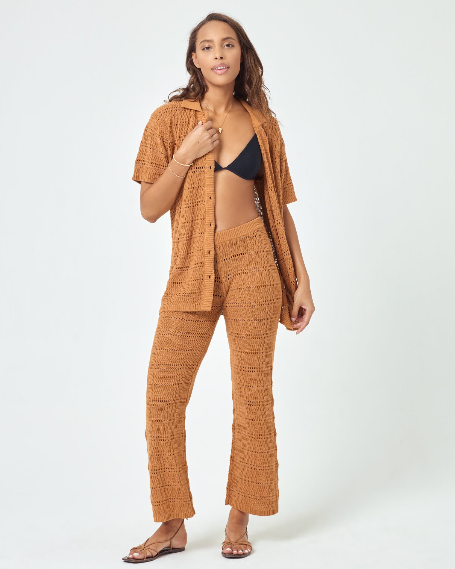 Marbella Pant - Mojave Mojave | Model: Natalie (size: S) | Hover