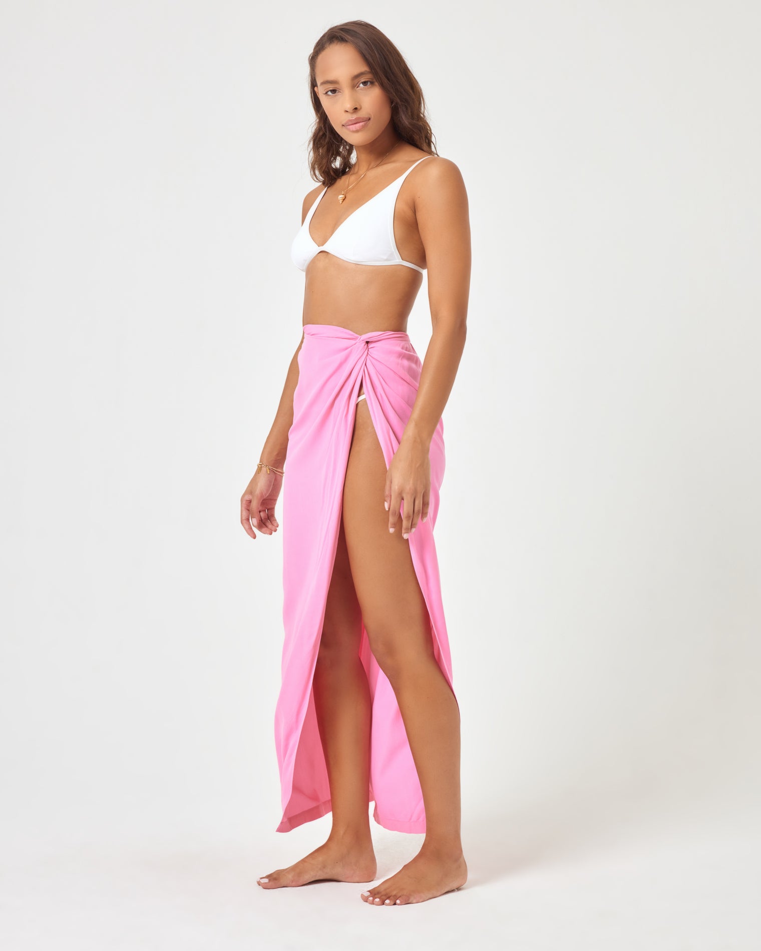 Mia Cover-Up - Guava Guava | Model: Natalie (size: S) | Hover