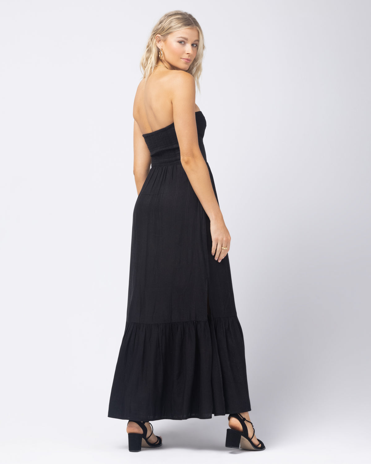 Melody Dress - Black Black | Model: Abby (size: S)