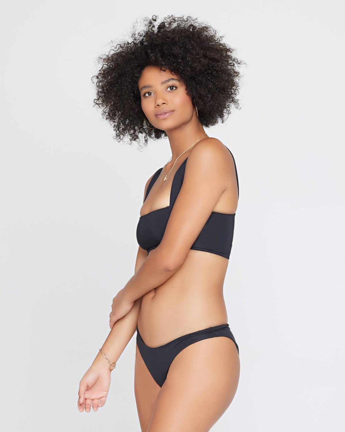 Sandy Bikini Bottom Black | Model: Valyn (size: S)