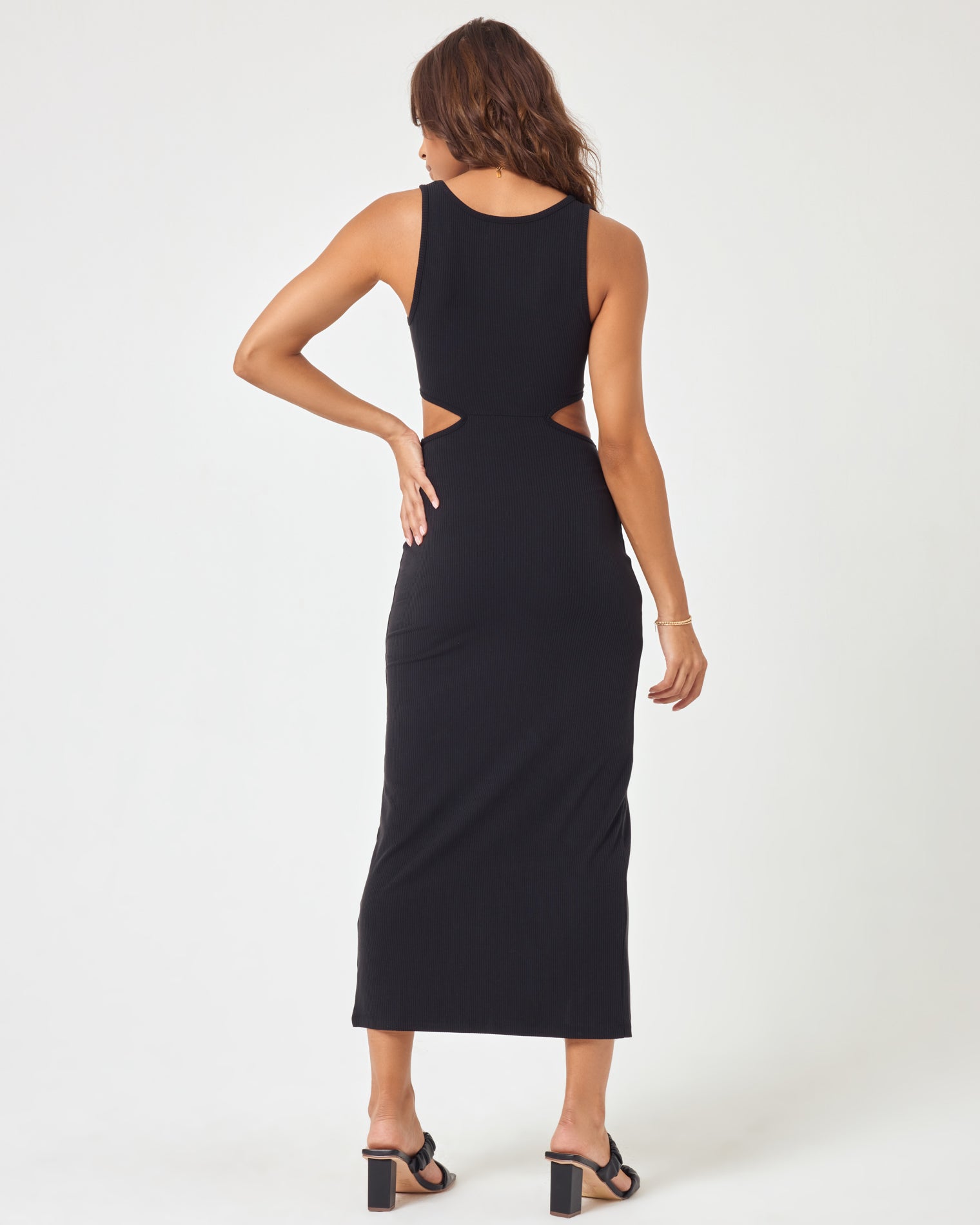 Skyler Dress - Black Black | Model: Natalie (size: S)