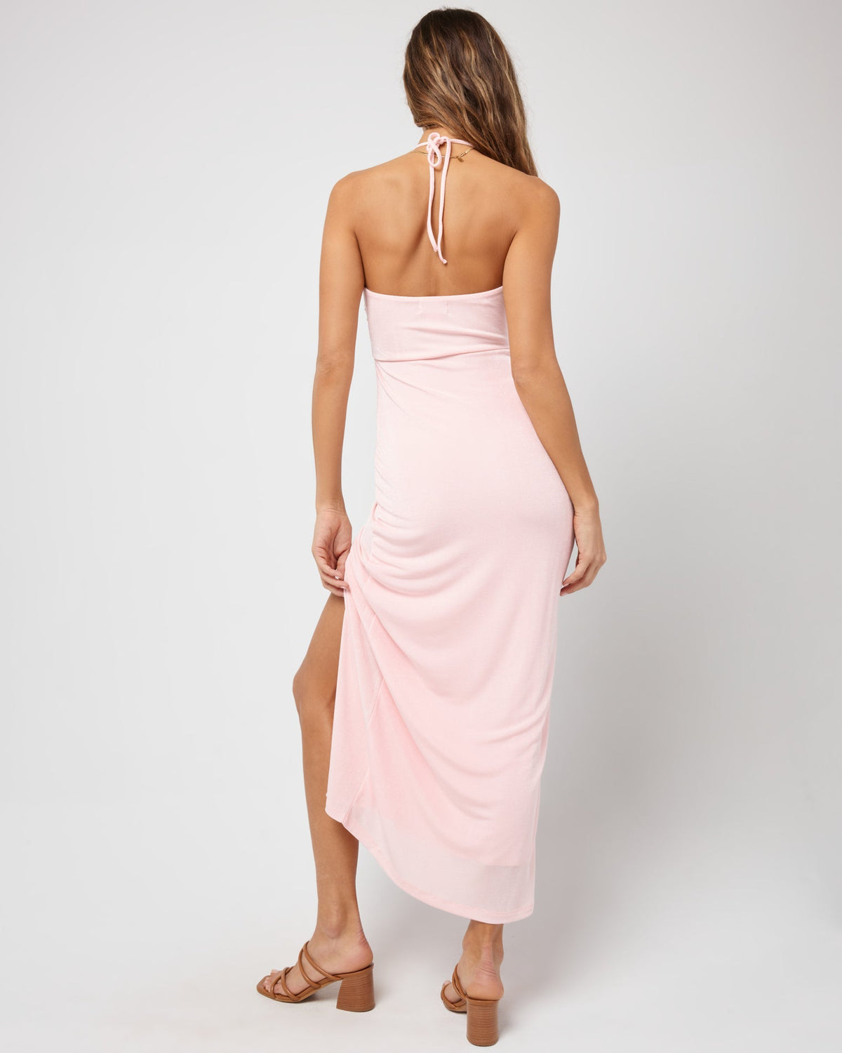 Stina Dress Rose Quartz | Model: Anna (size: S)