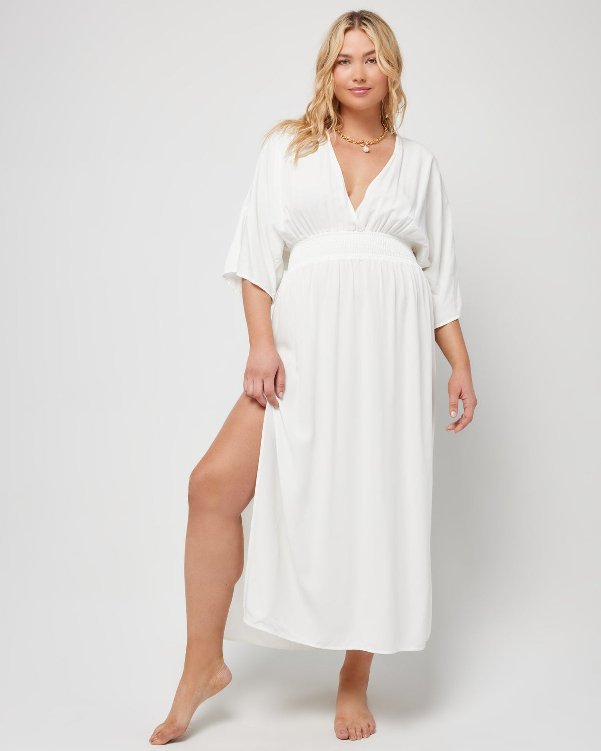 Sungazer Dress Cream | Model: Sydney (size: XL)