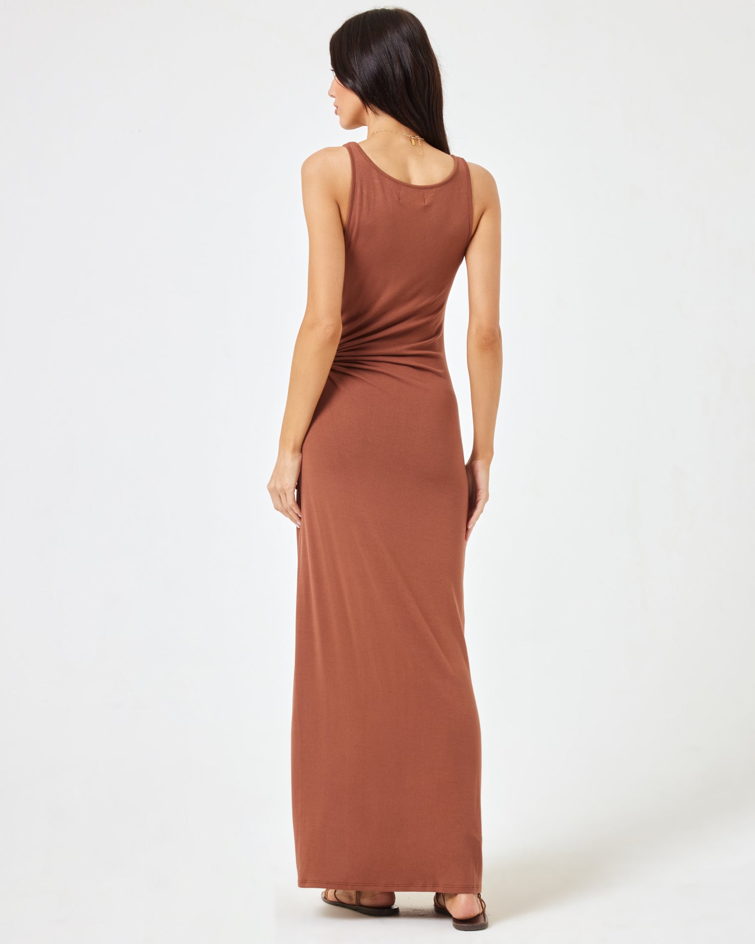 Tiana Dress Coffee | Model: Diana (size: S)