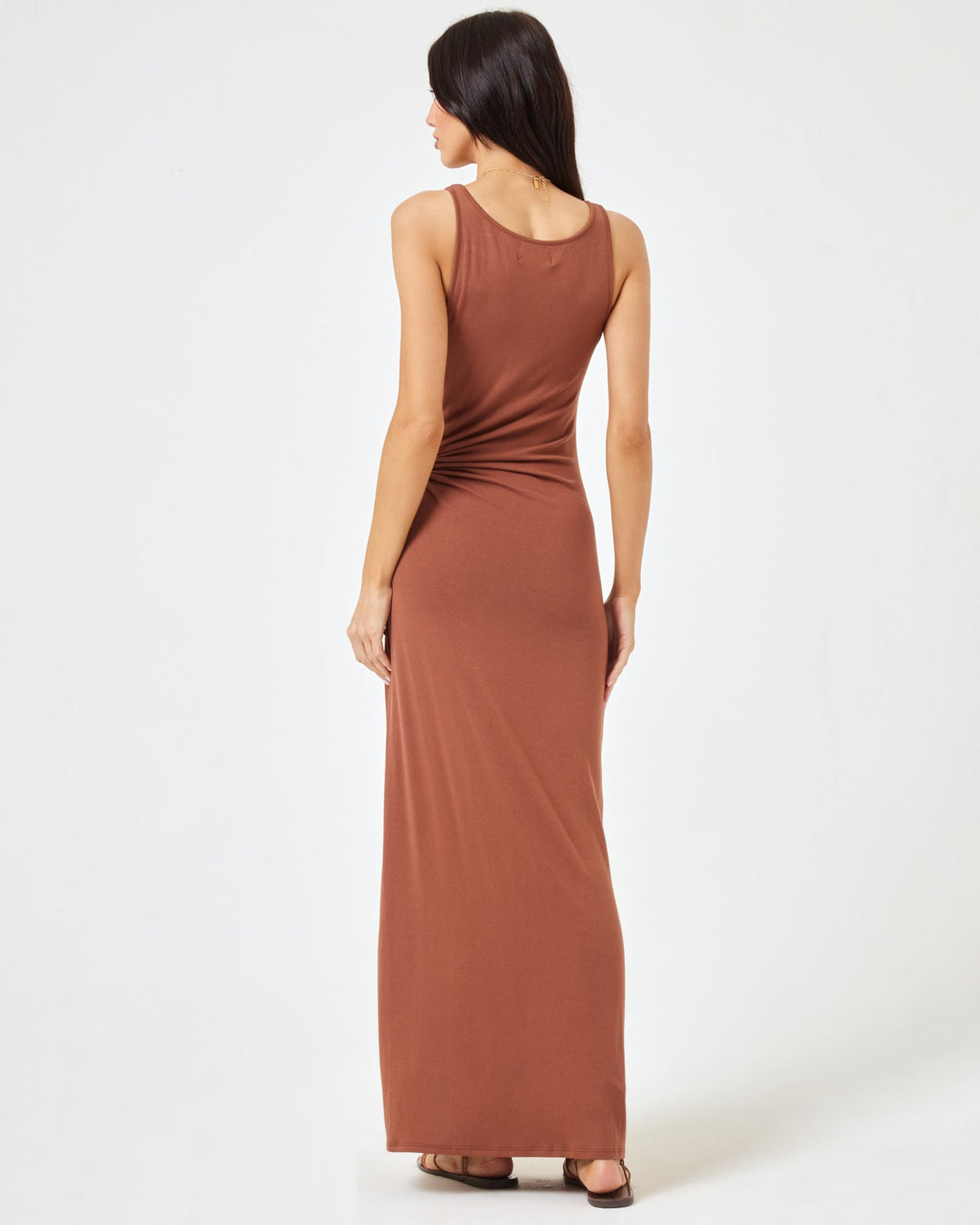 Tiana Dress Coffee | Model: Diana (size: S)