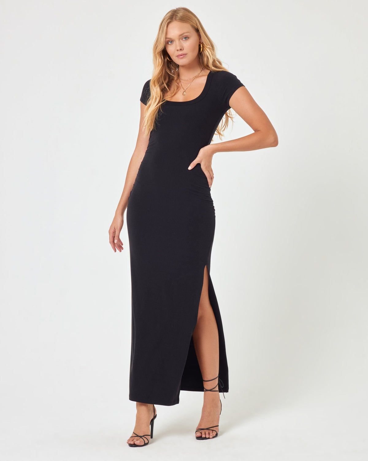 Valencia Dress Black | Model: Charlie (size: S)