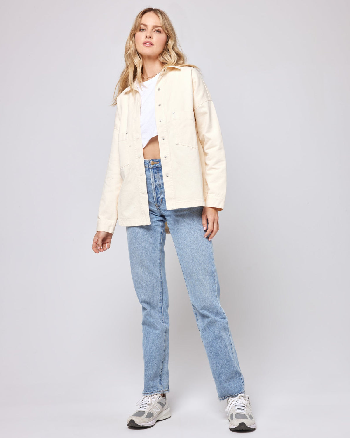 Winslow Jacket Cream | Model: Lura (size: S) 