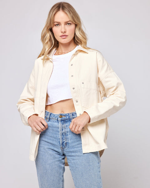 Weekday white denim jacket deals
