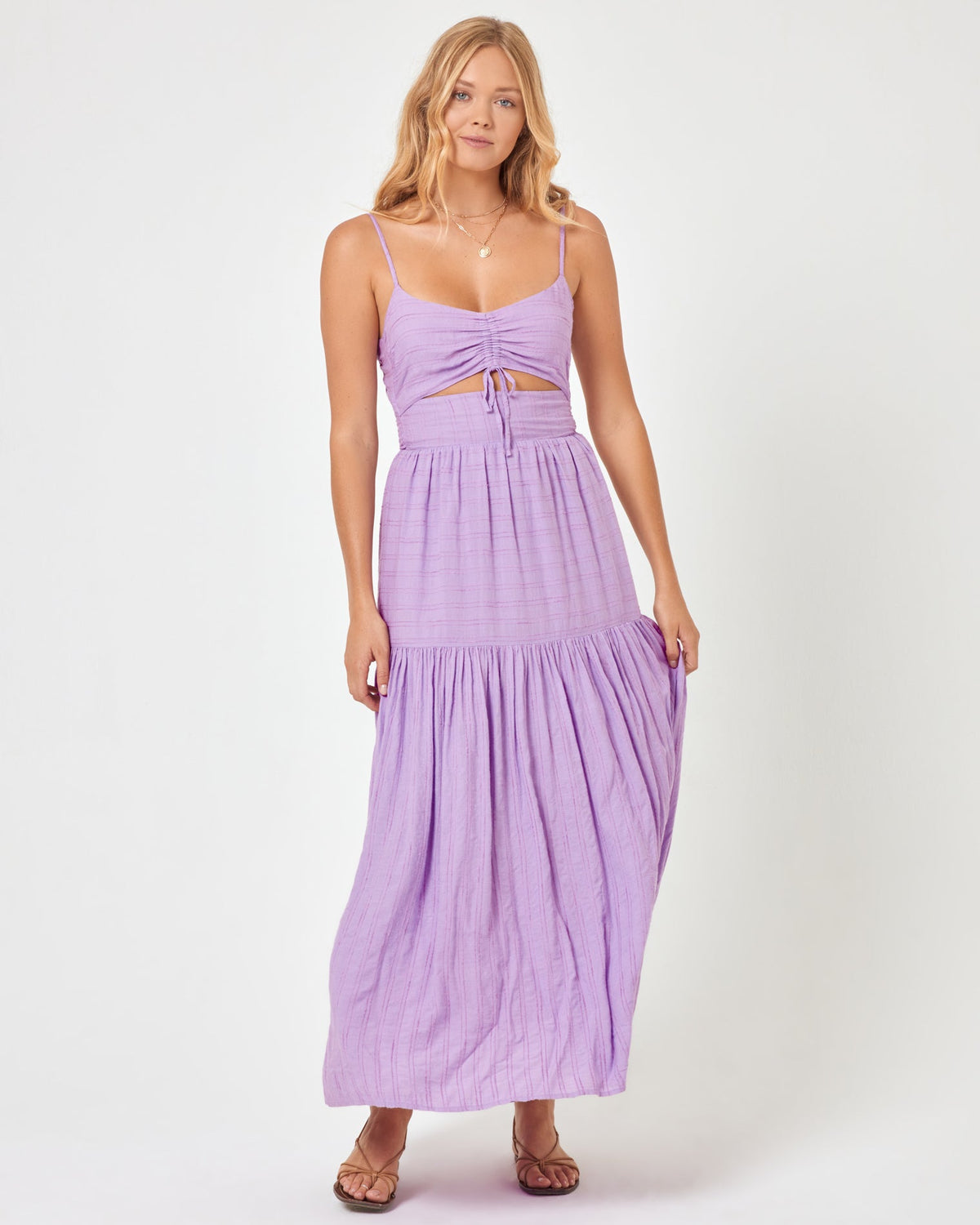 Zuri Dress Lily | Model: Charlie (size: S)